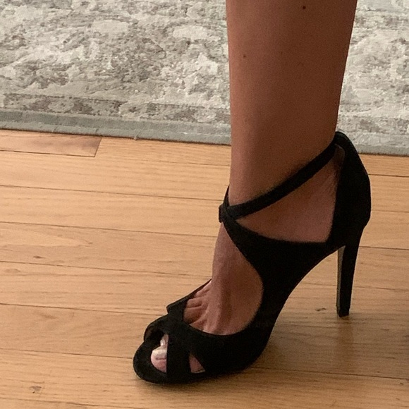 ZARA - NEW!! High heel black sandals - size 8 - Picture 1 of 14